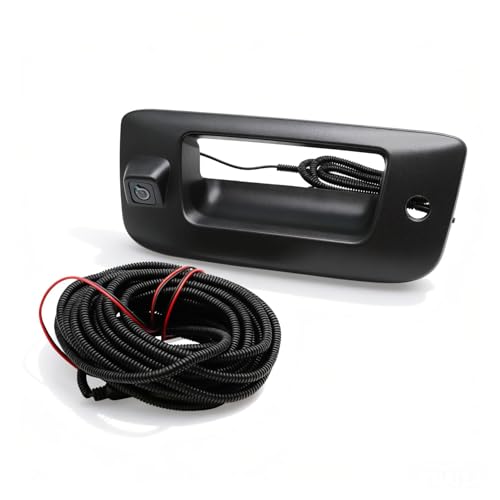 Yunnergo Rear View Backup Camera w/Tailgate Handle Compatible with 2007-2013 Silverado/Sierra 1500 2500HD 3500HD w/Keyhole, Backup Camera Kit, 170° Wide-Angle Lens, Black Outer Shell - Image 1