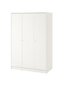 Generic Wardrobe with 3 doors, white, 117x176 cm  - Image 1