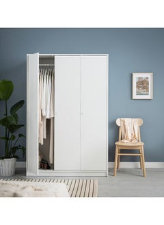 Generic Wardrobe with 3 doors, white, 117x176 cm  - Image 2