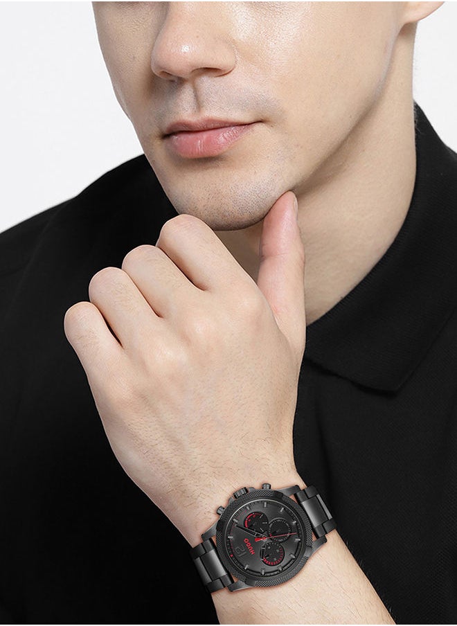 HUGO BOSS Men Analog Round Shape Stainless Steel Wrist Watch 46 mm  - Image 4