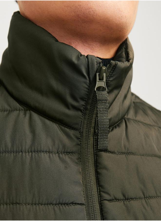 JJ Rebel - High Neck Full Zip Padded Vest - Image 1