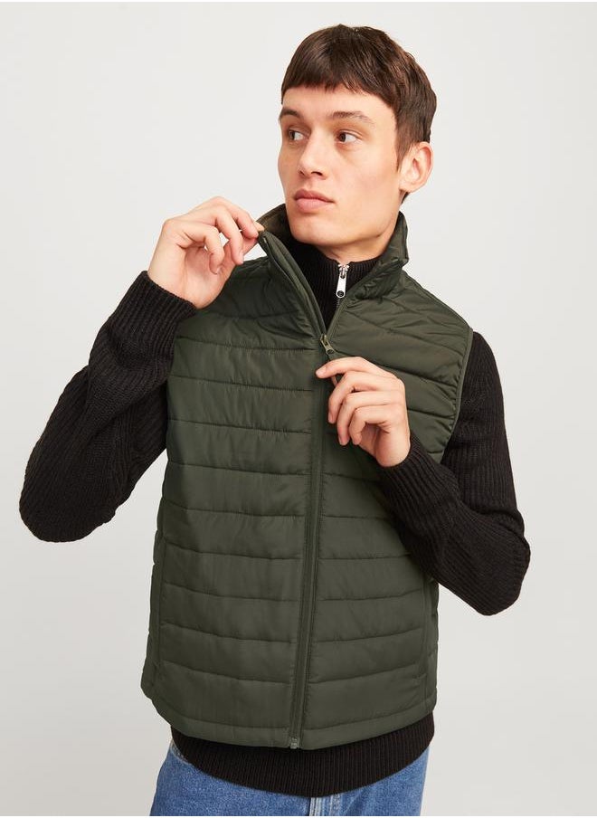 JJ Rebel - High Neck Full Zip Padded Vest - Image 1
