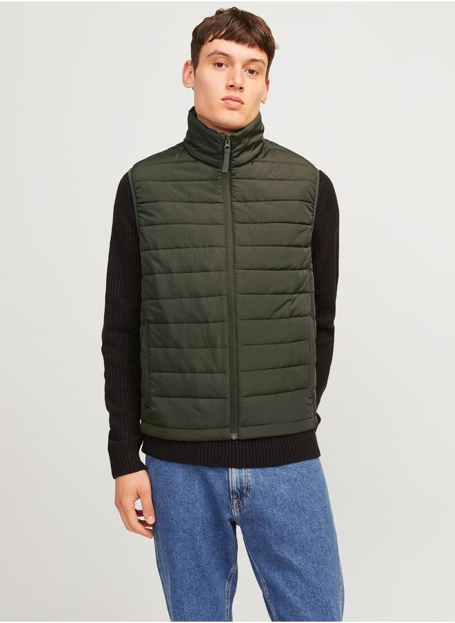 JJ Rebel - High Neck Full Zip Padded Vest - Image 1