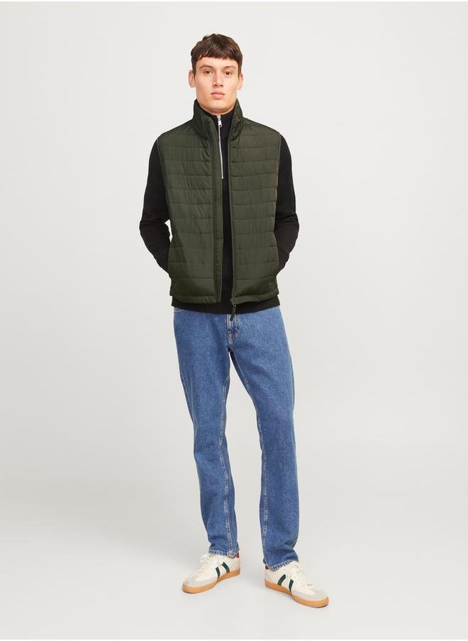 JJ Rebel - High Neck Full Zip Padded Vest - Image 1