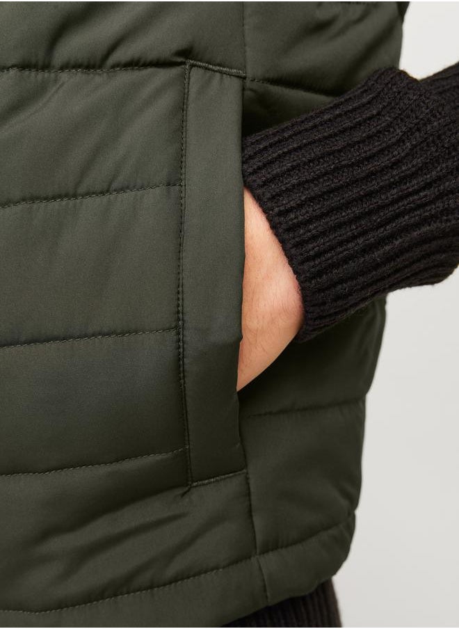 JJ Rebel - High Neck Full Zip Padded Vest - Image 1
