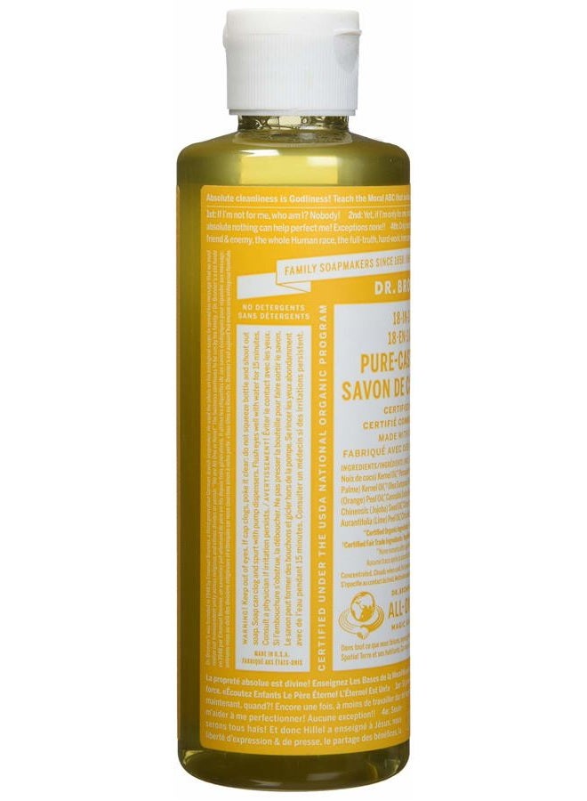 Dr. Bronner's Organic Pure Castile Liquid Soap Citrus Orange - 8 fl oz - Image 4