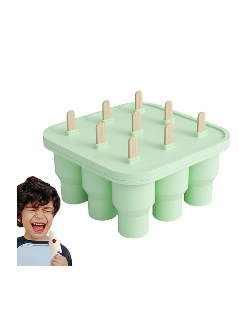 OASIS-TH Stanley Cup Ice Mold Ice Cream Mold (20-40 oz) Silicone ice Cube Set with lid Makes 9 Hollow Cylinder Ice Cube Molds,  - Image 1