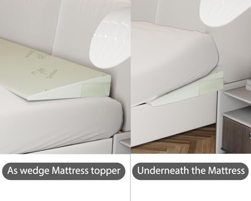 GIVANLEE Extra Wide Wedge Pillow for Acid Reflux Relief,Mattress Wedge,Inclined Mattress Elevator,Bed Wedge Pillow for Sleeping,Gerd Snoring,Post Surgery (4" Height,King 76"x26"x4") - Image 3