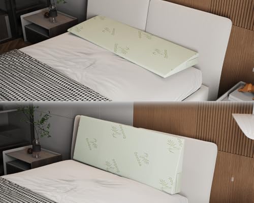 GIVANLEE Extra Wide Wedge Pillow for Acid Reflux Relief,Mattress Wedge,Inclined Mattress Elevator,Bed Wedge Pillow for Sleeping,Gerd Snoring,Post Surgery (4" Height,King 76"x26"x4") - Image 5