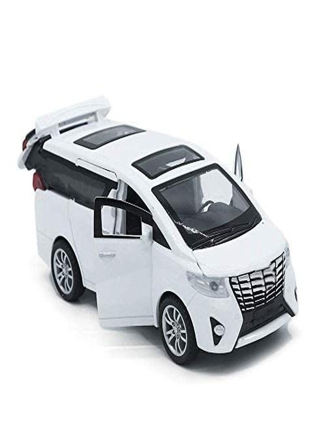 Sevriza die-cast Metal car Pull Back with openable Doors & Light, Music Great Gift for Boys and Girls (Vb32481-Alphard) Red - Image 1