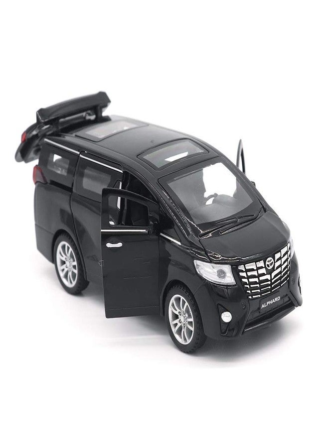 Sevriza die-cast Metal car Pull Back with openable Doors & Light, Music Great Gift for Boys and Girls (Vb32481-Alphard) Red - Image 4