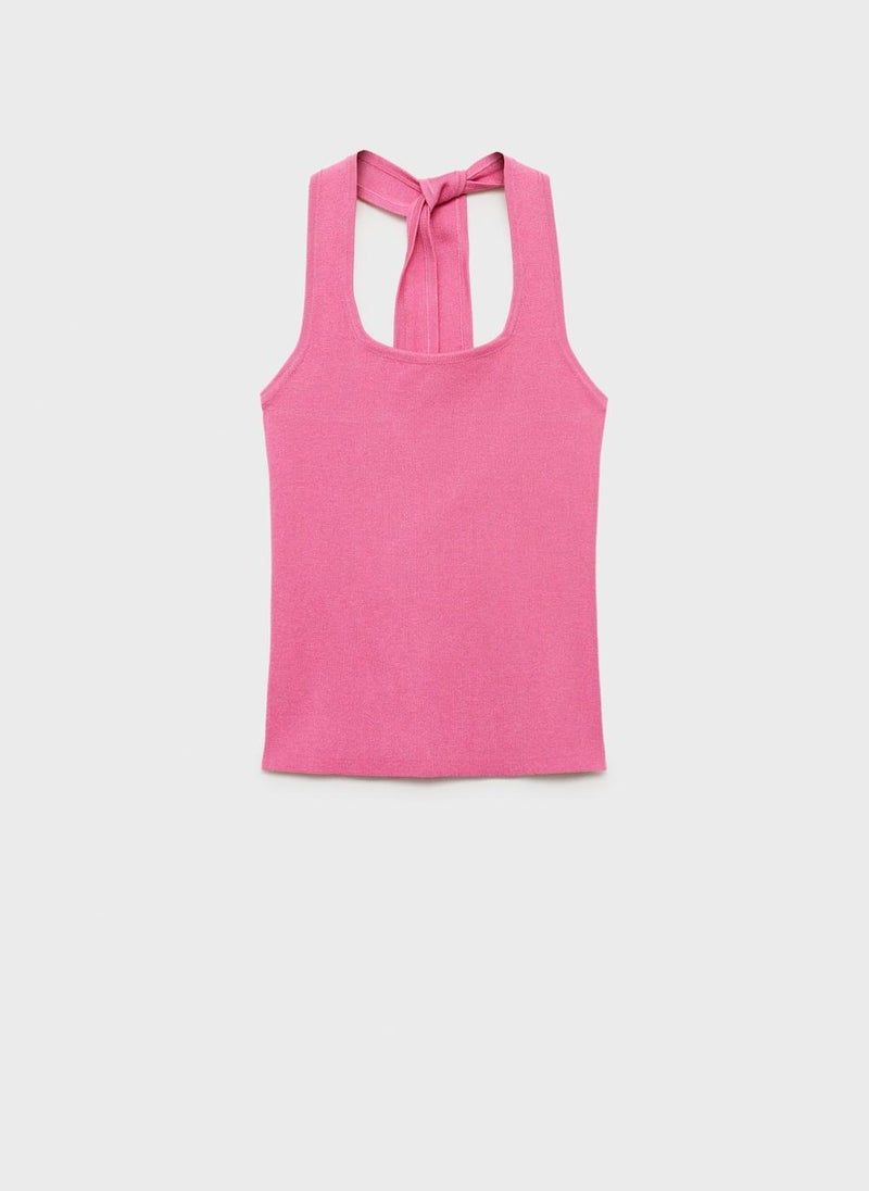 MANGO Knit Halter Top  - Image 5