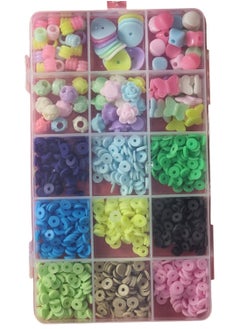 Generic Plastic Rectangular Toolbox Regulator Beads Box Divided into 15 Multicolored Shape  - Image 2