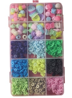 Generic Plastic Rectangular Toolbox Regulator Beads Box Divided into 15 Multicolored Shape  - Image 3