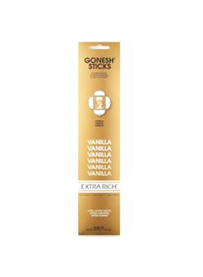 Gonesh Incense Extra Rich Vanilla (20 Sticks In 1 Pack) 2208114 - Image 1