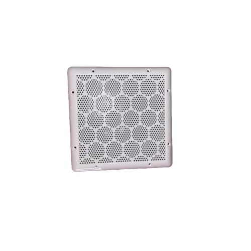 MEI White Square Exhaust Fan/Chimney Covers Vent Pipe Cover Mosquito Net Dust Controller (8 Inch, 1) - Image 1
