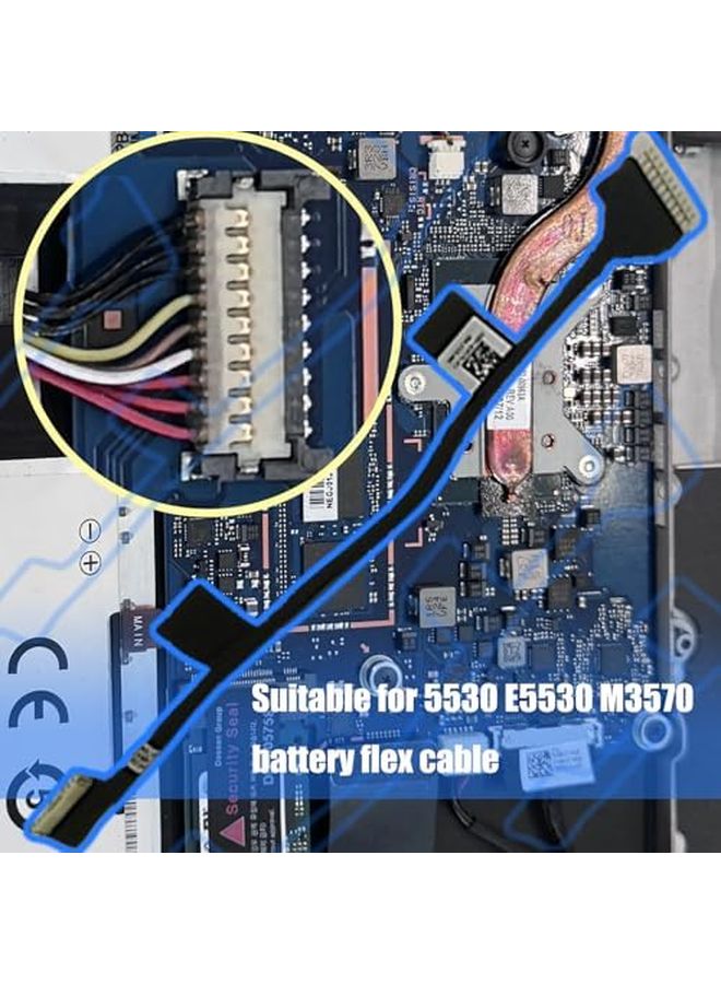 Tear Resistant PVC Laptop Battery Cable Connector for Dell Latitude 5530 E5530 M3570 - Image 3