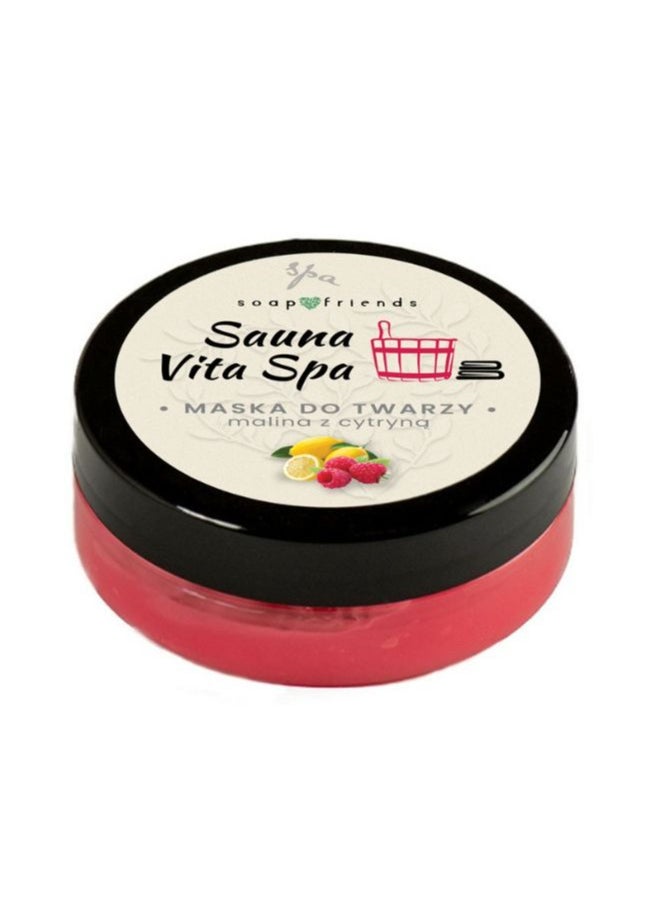 Soap&Friends Raspberry Lemon Gel Face Mask for Sauna and Steam Bath Glow, 50ml  - Image 2