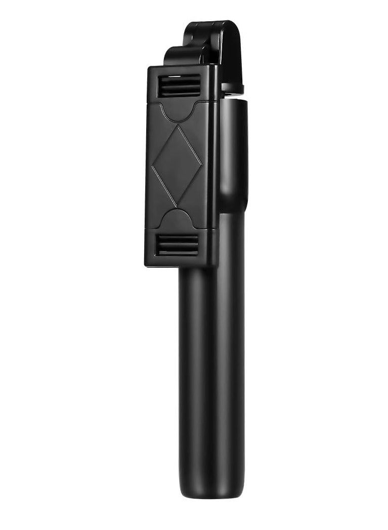K07 Selfie Stick Built-in Tripod Bluetooth 4.0 Wireless Mini Portable Extendable Monopod for Smartphones ertg Black  - Image 1