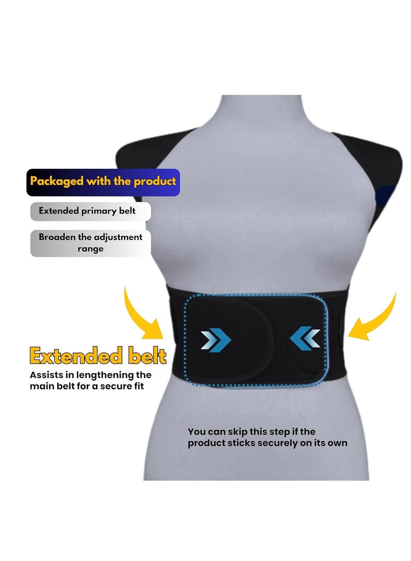 اترجسز جهاز تصحيح الظهر , جهاز تصحيح الموقف للرجال والنساء , جهاز تصحيح الموقف لدعم الظهر , جهاز تصحيح الموقف العلوي مرة أخرى للجسم والرقبة والكتفين , تخفيف الألم , جهاز تصحيح الظهر ( متوسطة الحجم ) - Image 5