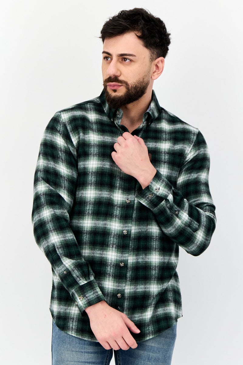 Chaps Men Regular Fit Plaid Long Sleeve Casual Shirts, Multicolor - Image 1