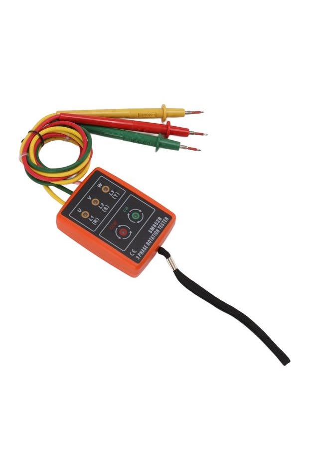 Thoraya 60V‑600V Three Phase Sequence Meter High Efficiency AC Phase Rotation Tester with LED Indicator Detector  - Image 4