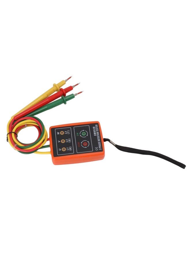 Thoraya 60V‑600V Three Phase Sequence Meter High Efficiency AC Phase Rotation Tester with LED Indicator Detector  - Image 3