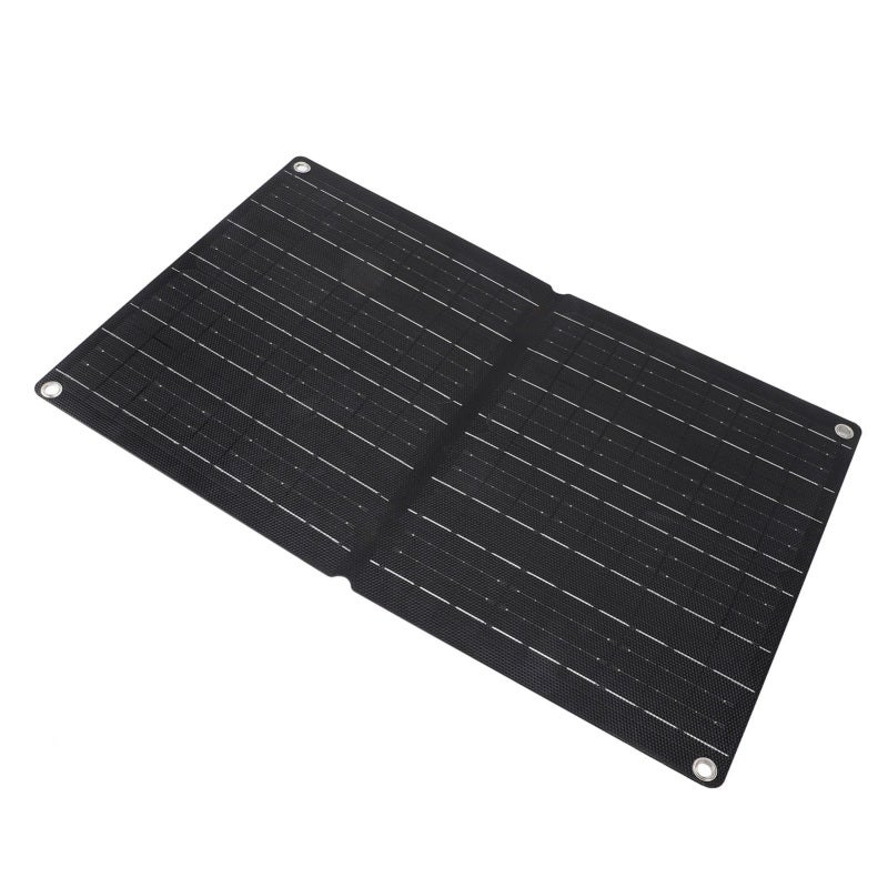 60W Foldable Solar Panel: High Efficient Charging, Integrated Controller Kit, Safe Protective Design - Portable Solar Panel for Outdoor Camping, Travel, On-the-go Device Charging - Image 5