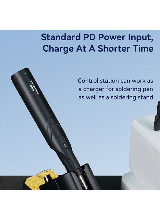 TS1C Wireless Soldering Iron Super-Capacitor Storage Tech BT Communication Intelligent Preheating Standard PD Powersupply Easy Firmware Upgrade with TS-B02 Bit
