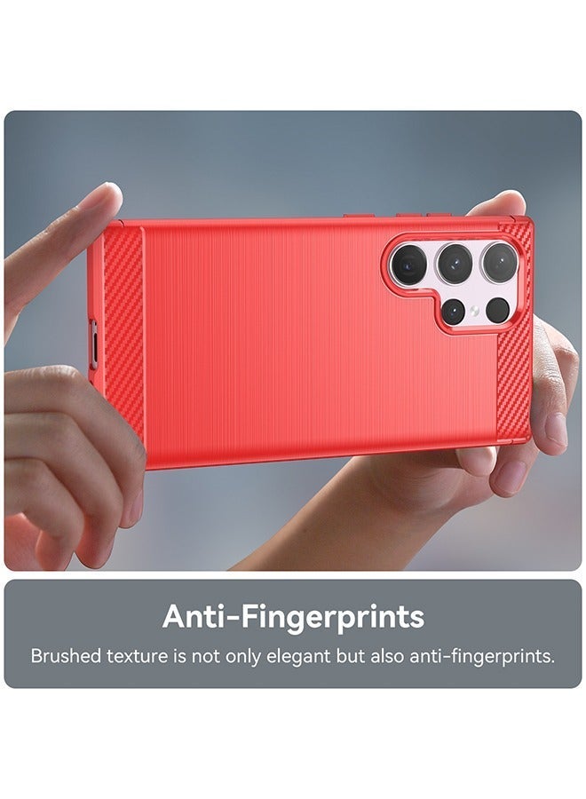 X-level Samsung Galaxy S24 Ultra Case Cover with Soft TPU Carbon Fiber Texture Anti-Scratch Shockproof Slim Anti-Drop Bumper Back Cover Comfortable Touch Cell Phone  Accessory for Galaxy S24 Ultra 5G - Image 4