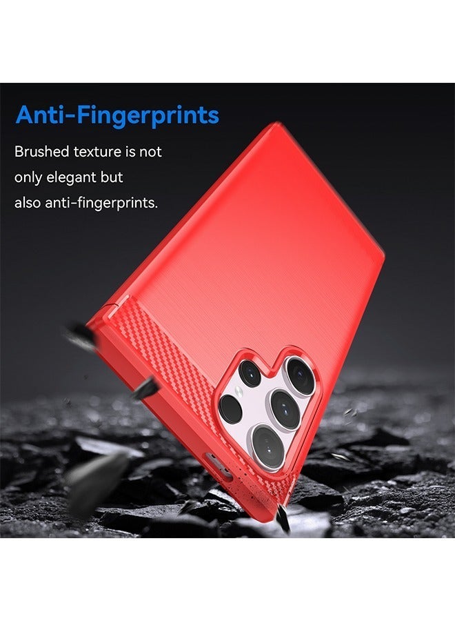 X-level Samsung Galaxy S24 Ultra Case Cover with Soft TPU Carbon Fiber Texture Anti-Scratch Shockproof Slim Anti-Drop Bumper Back Cover Comfortable Touch Cell Phone  Accessory for Galaxy S24 Ultra 5G - Image 5