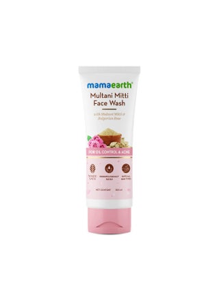 Mamaearth Multani Mitti Face Wash with Multani Mitti & Bulgarian Rose For Oil Control & Acne - 100 ml | Suits All Skin Types | Hydrating & Gentle | Paraben-Free | No Silicones | Sulphate-Free - pzsku/ZC1A8FAC0CA54F846C45CZ/45/1746226762/8972c3d2-ccbf-4be6-a2d3-d4ee00969778