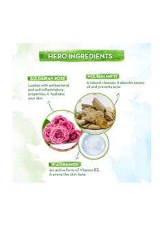 Mamaearth Mamaearth Multani Mitti Face Wash with Multani Mitti & Bulgarian Rose For Oil Control & Acne - 100 ml | Suits All Skin Types | Hydrating & Gentle | Paraben-Free | No Silicones | Sulphate-Free  - Image 3