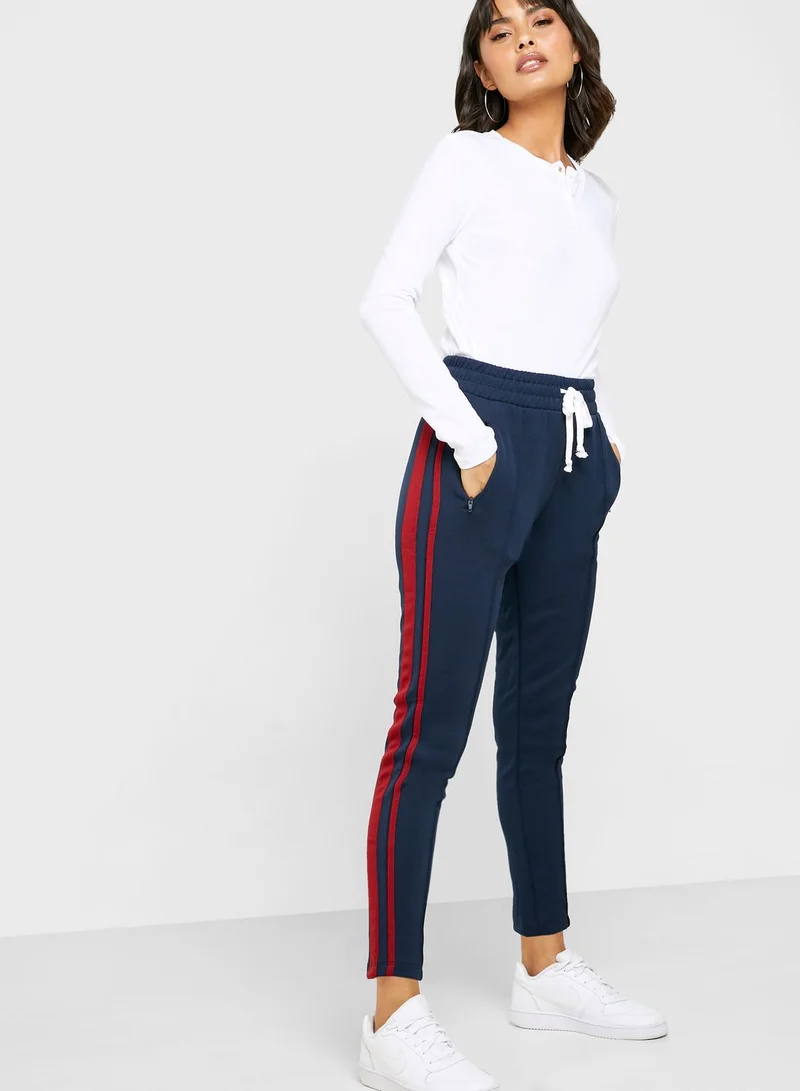 FOREVER 21 Side Stripe Detail Tie Waist Pants