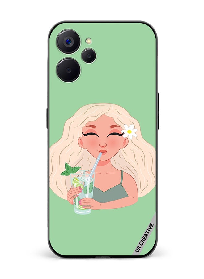 VR CREATIVE Protective Case Cover For Realme 10 5G Girl Design Multicolour - Image 1