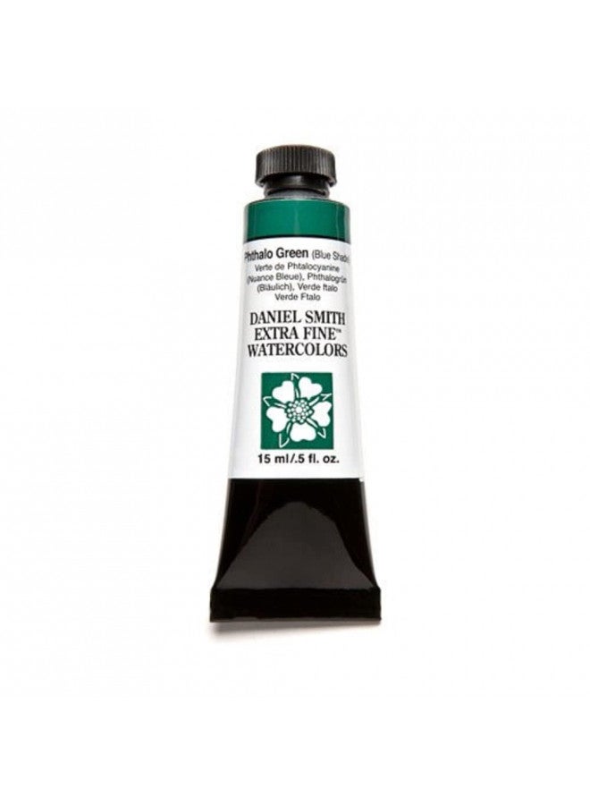 DANIEL SMITH Extra Fine Watercolor 15ml Paint Tube, Phthalo Green Blue Shade (284600078), 0.5 Fl Oz (Pack of 1) - Image 1