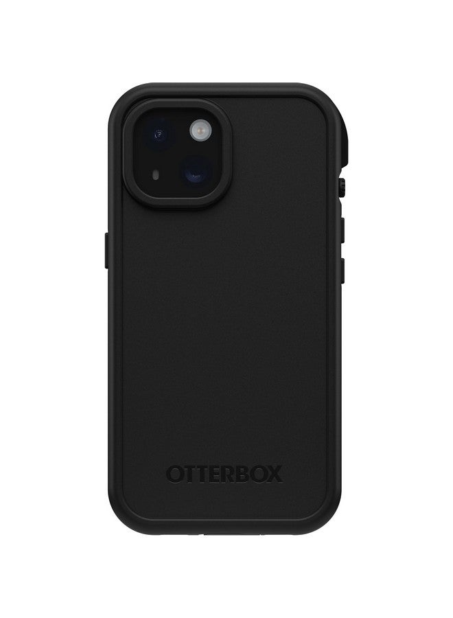 أوتربوكس جراب OtterBox iPhone 15 (فقط) من سلسلة FRĒ المقاوم للماء مع MagSafe (مصمم بواسطة LifeProof) - أسود، مقاوم للماء، مصنوع من 60% بلاستيك معاد تدويره، أنيق وعصري  - Image 1