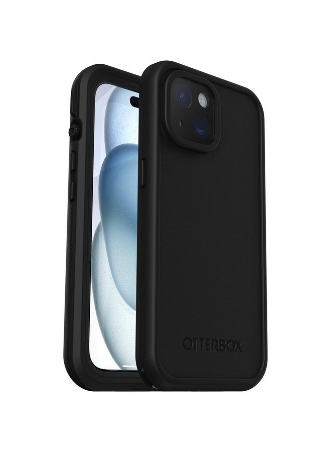 أوتربوكس جراب OtterBox iPhone 15 (فقط) من سلسلة FRĒ المقاوم للماء مع MagSafe (مصمم بواسطة LifeProof) - أسود، مقاوم للماء، مصنوع من 60% بلاستيك معاد تدويره، أنيق وعصري  - Image 5