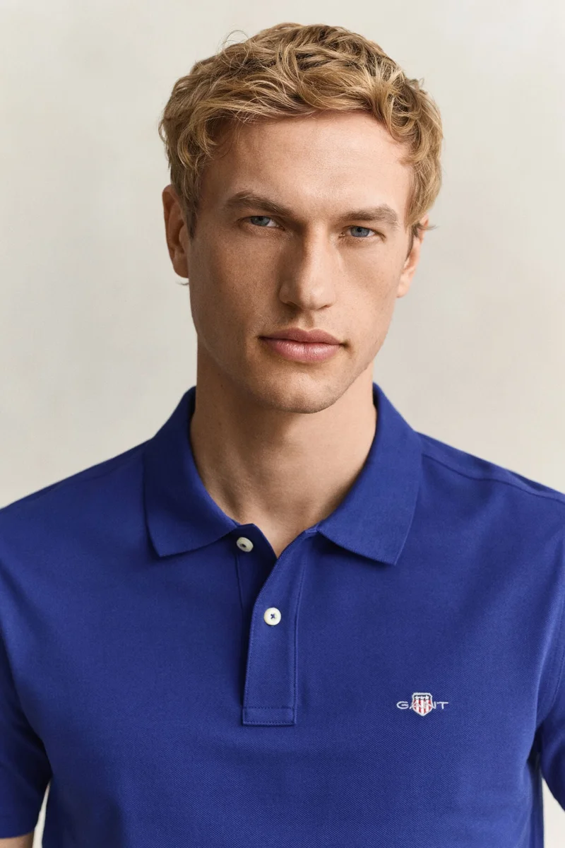 Gant  Reg Shield Ss Pique Polo for Men | Best Price UAE