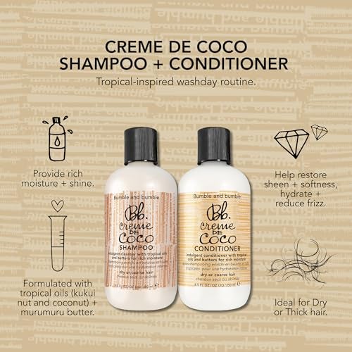 Bumble and bumble. Creme De Coco Coconut Conditioner | For Rich Moisture | Anti Frizz + Hydrating | Curly, Wavy, Straight, 8.5 Fl Oz - Image 3