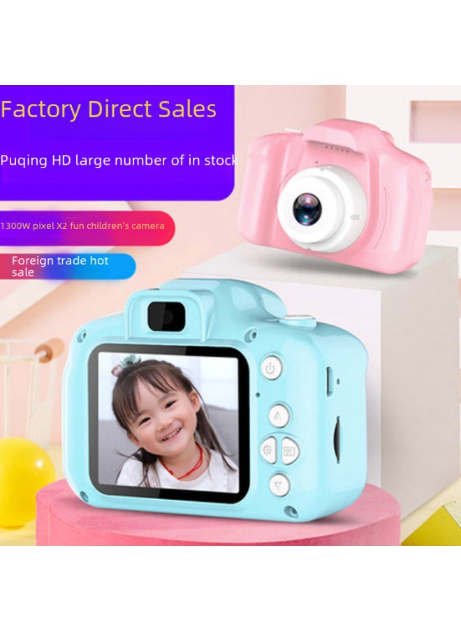 Generic Children's Digital Camera X2 High Definition Cartoon Mini Camera Toy Birthday Gift For Kids Photography Compact Size-Body Color:General List Shooting-green  - Image 2