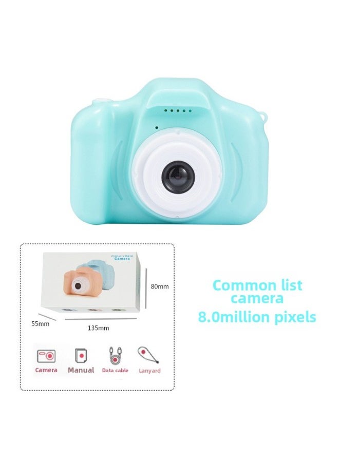 Generic Children's Digital Camera X2 High Definition Cartoon Mini Camera Toy Birthday Gift For Kids Photography Compact Size-Body Color:General List Shooting-green  - Image 1