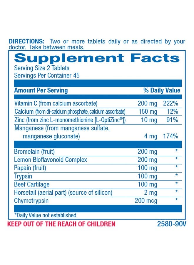 Anabolic Laboratories Cartilage Ligament and Tendon Supplement - Clinical Restorative Joint Support Formula with Bovine Cartilage Minerals and Proteolytic Enzymes for Enhanced Comfort Mobility Zymain 90 Support - Image 2