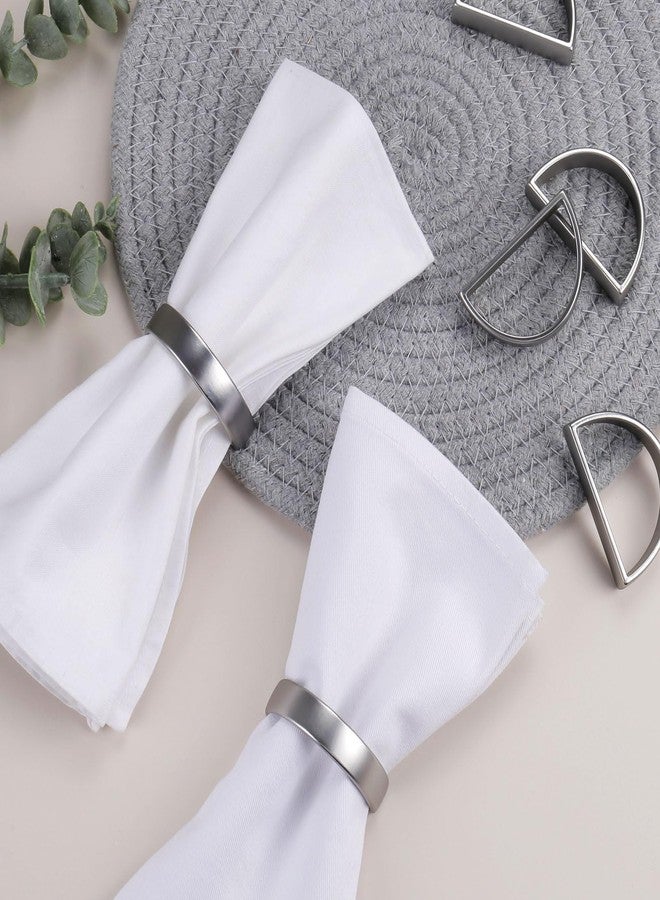 Wonlex Stainless Steel Napkin Rings Set of 12, Mid-Century Napkin Ring Holder Glossy Serviette Buckles for Wedding, Dinner,Party,Christmas,Table Settings - Image 5