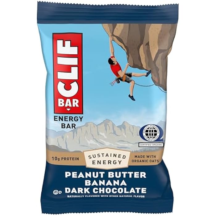 CLIF BAR - Energy Protein Bars - Peanut Butter Banana with Dark Chocolate - Made with Organic Oats - Energy Bars - Non-GMO - (1 Count) - Image 1