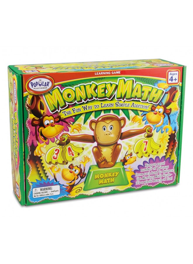 Popular Playthings Monkey Math Game, Simple Addition Game for Kids - Image 1