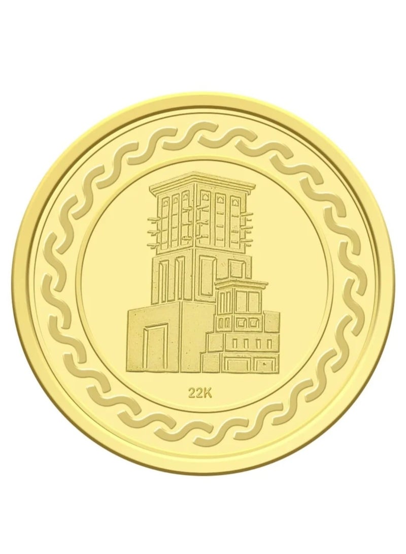 KHUSHBOO JEWELS 22K 4gm GOLD COIN 0.916 PURITY - Image 2