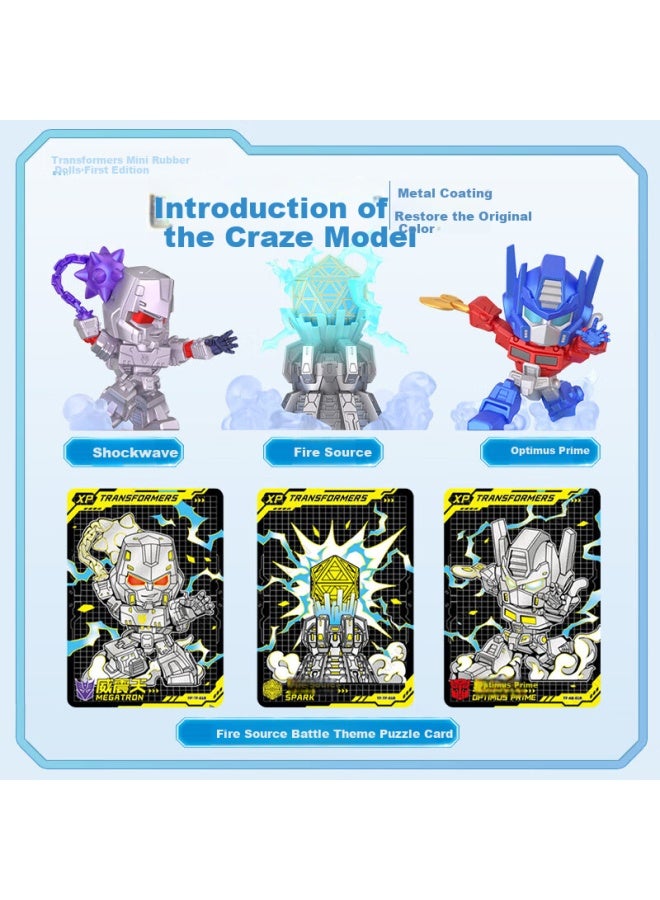 Kayou Transformers Eraser Doll Optimus Prime Megatron Eraser Blind Box Xp Card Children's Day New Year Gift - Image 4