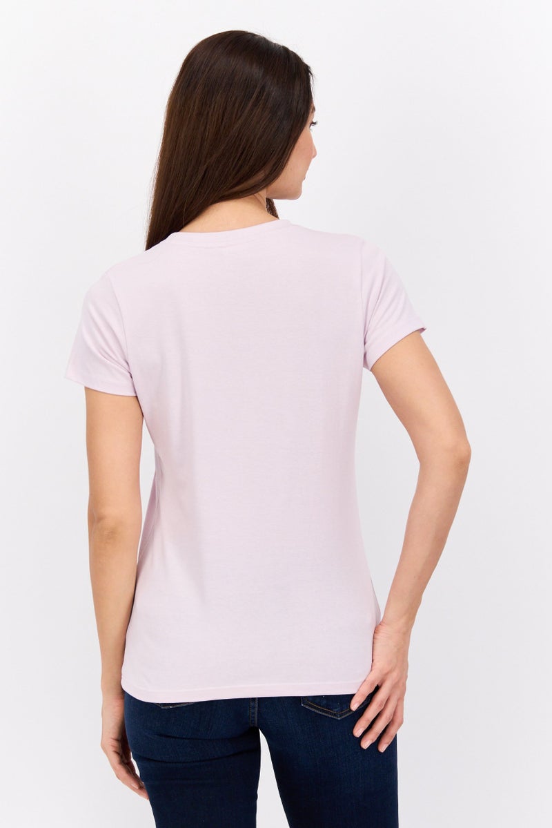 DreamWorks Women Round Neck Short Sleeve Kung Fu Panda T-Shirt, Lavender - Image 3