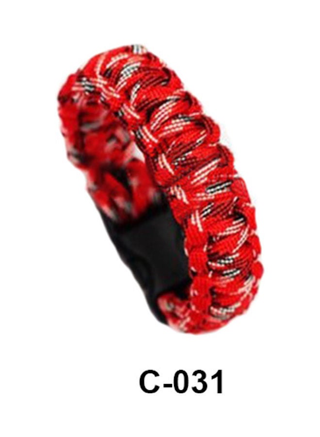 NIBEMINENT Travel Outdoor Survival Kit Whistle Bracelet Camping Rope Fashion Wristband 20x10x20cm - Image 1